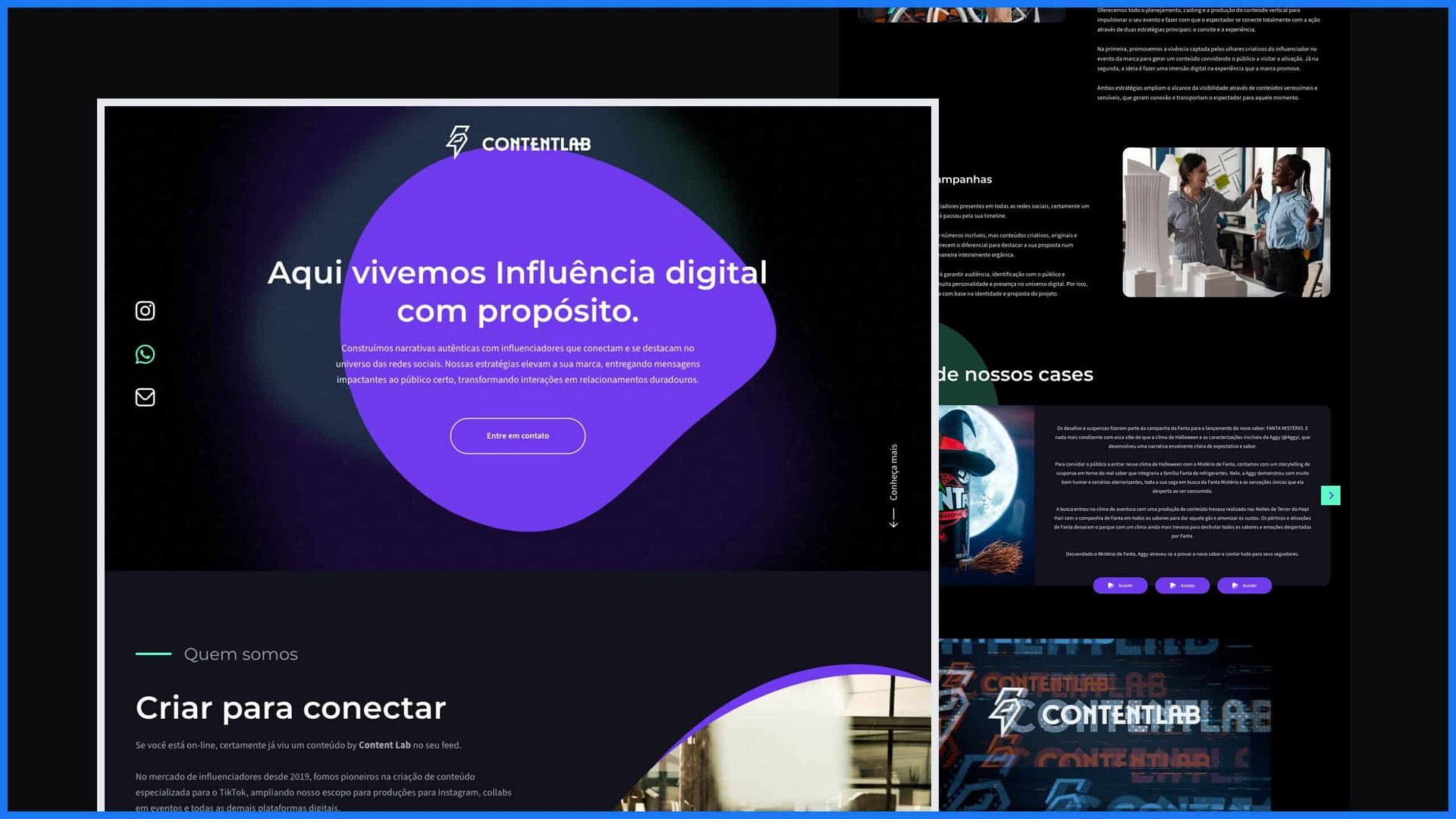 Imagem de Projeto - ContentLab - Landing Page - Print 01